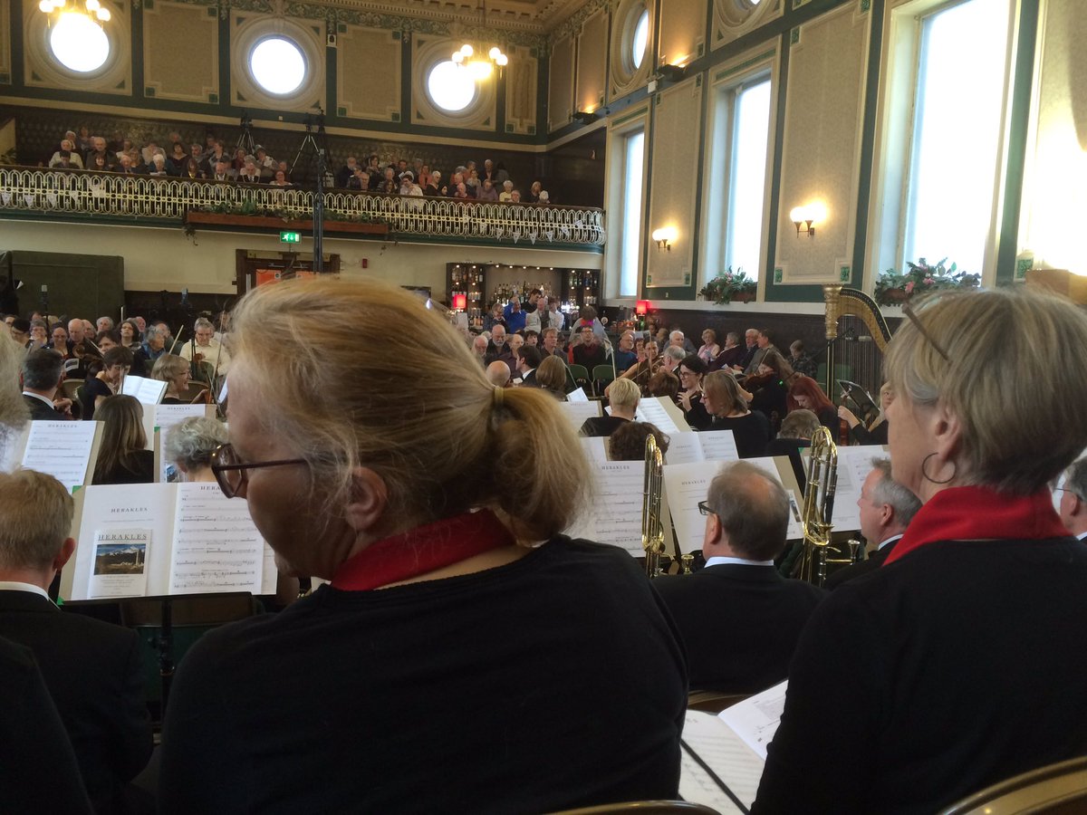 View from the choir of a full house at the premiere of Tim Benjamin’s Herakles on 30 April.