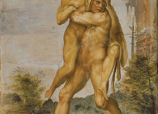 Hercules and Antaeus, Palazzo Vecchio