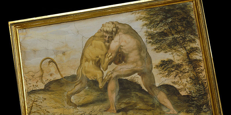 Hercules and the Nemean Lion, Palazzo Vecchio