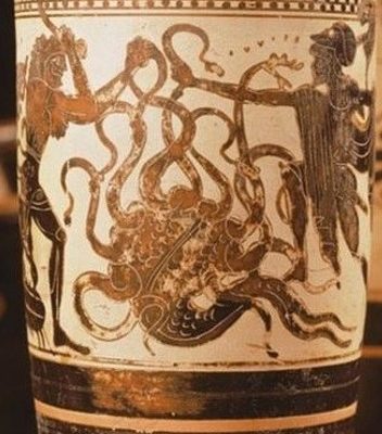 2nd Labour: Lernean Hydra - Greek art
